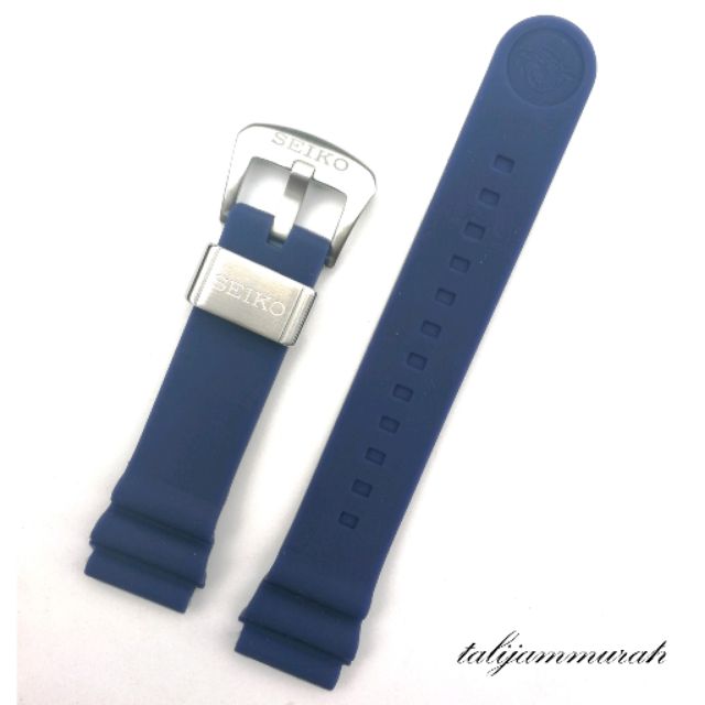 Seiko blue rubber strap sale