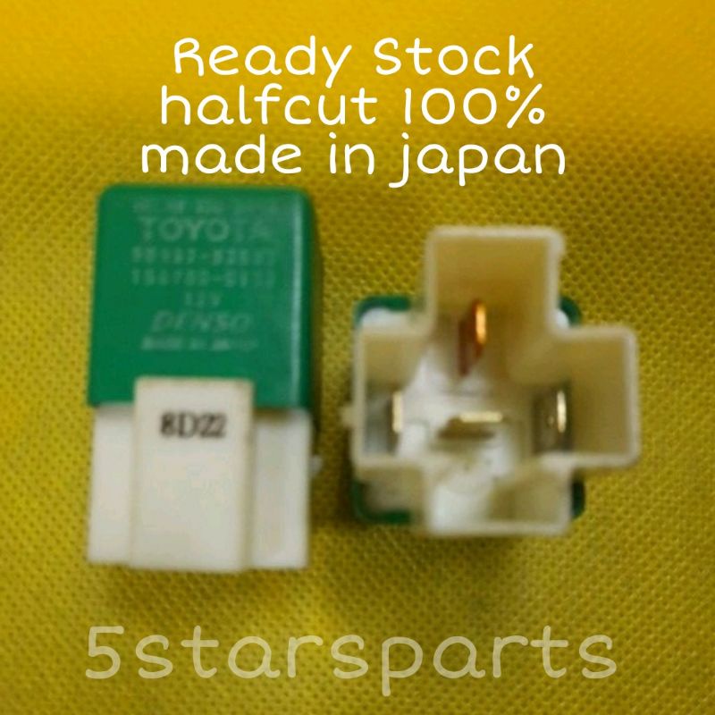 ORIGINAL TOYOTA 12V JAPAN /HALFCUT RELAY 9098703003 /1667000130