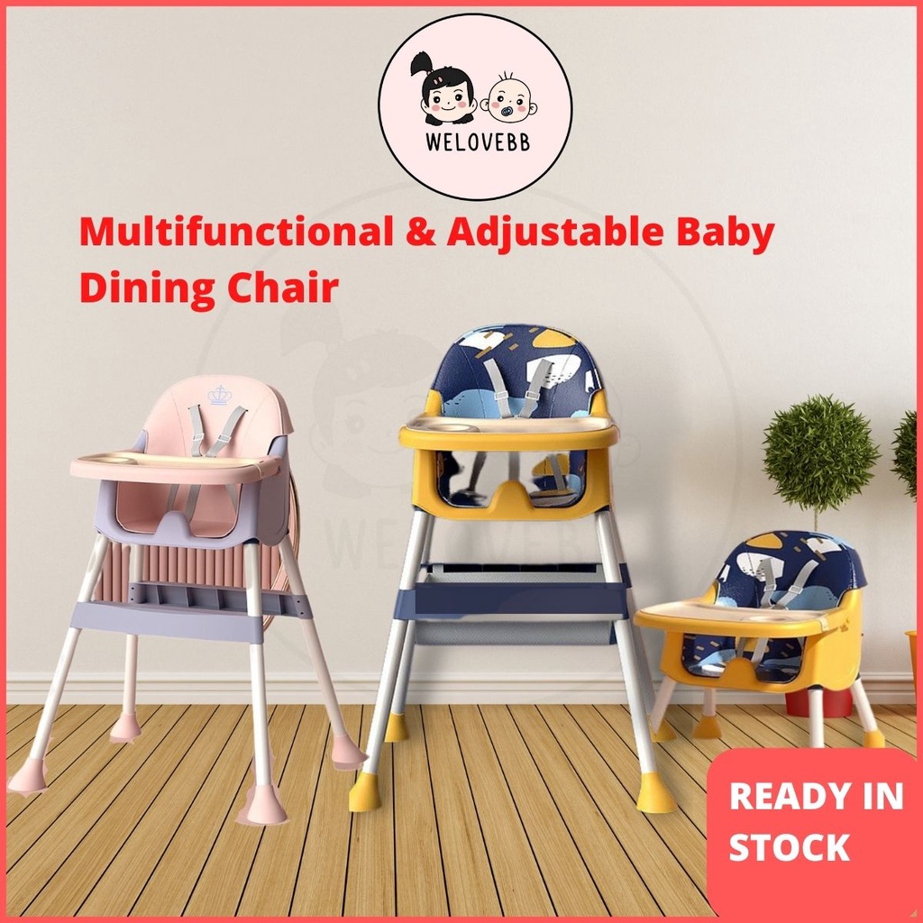 Foldable Baby Chair Kerusi Healing Lipat Kanak Portable Kid Dining