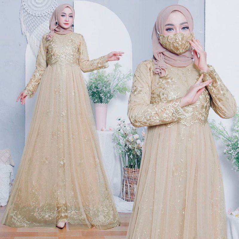 (NEW) Baju GAMIS DRESS Teenage Women Adult MUSLIM FULL Brocade Brocade ...