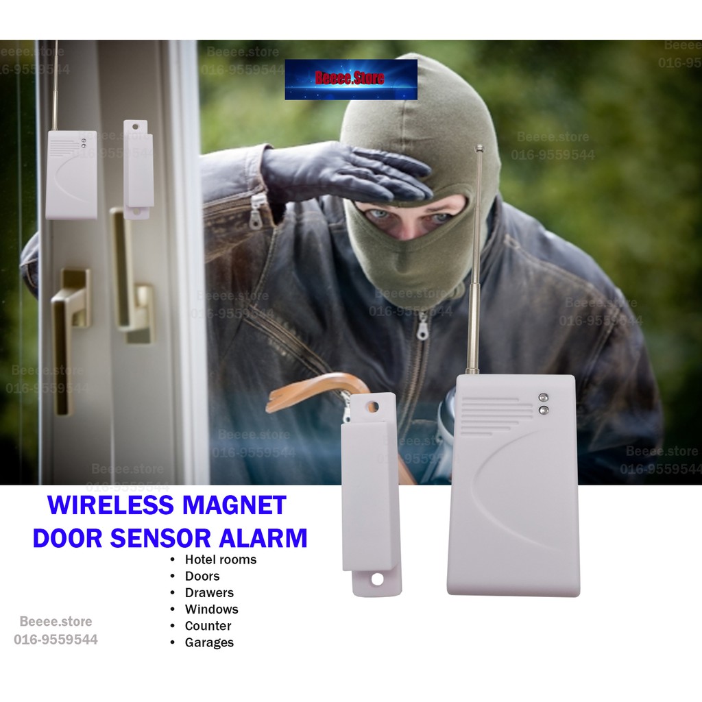 Wireless Door Window Entry Magnetic Sensor Alarm Anti-Theft Home ...
