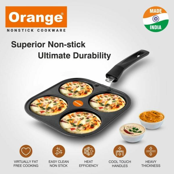 4 In 1 Pancake Maker Non Stick Grill Casting Coated Aluminium Uttapam