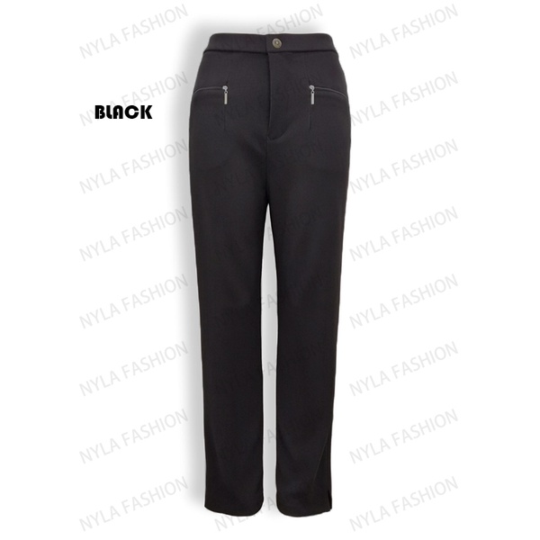 Seluar 268 Muslimah Memeri Straight Cut With Zip Pocket (M - 6XL 