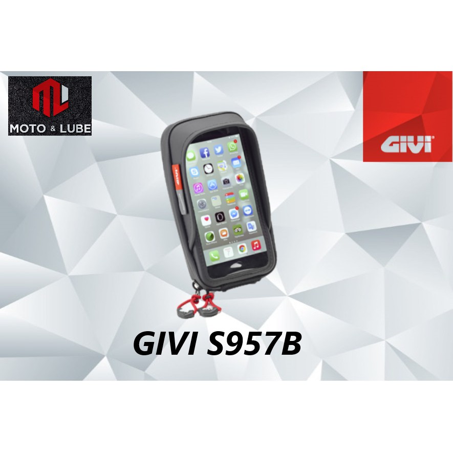 Givi S957B Custodia Porta Smartphone Impermeabile da Moto e Bici