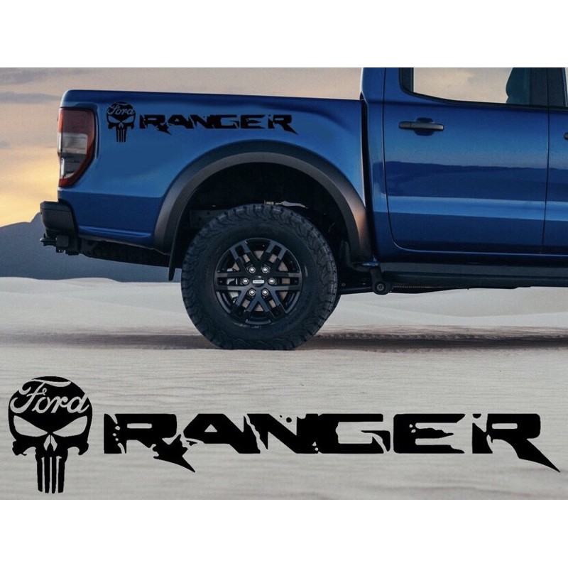 (Ready Stock)S154# Ford Ranger Car Body Trunk Side Vinyl Decal sticker ...