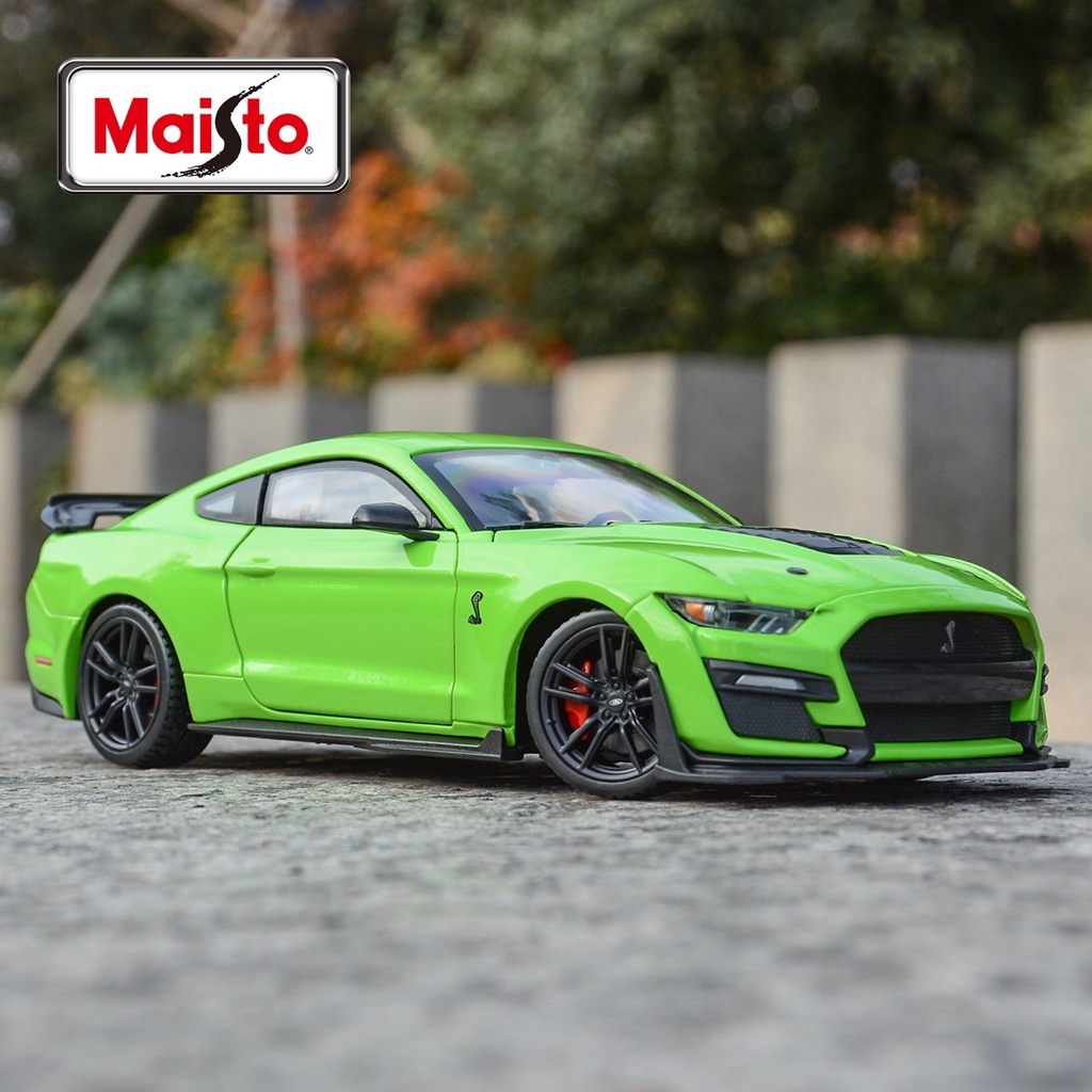 Maisto 1 24 Ford 2020 Mustang Shelby GT500 Green Static Die Cast Vehicles Collectible Model Car Toys Shopee Malaysia