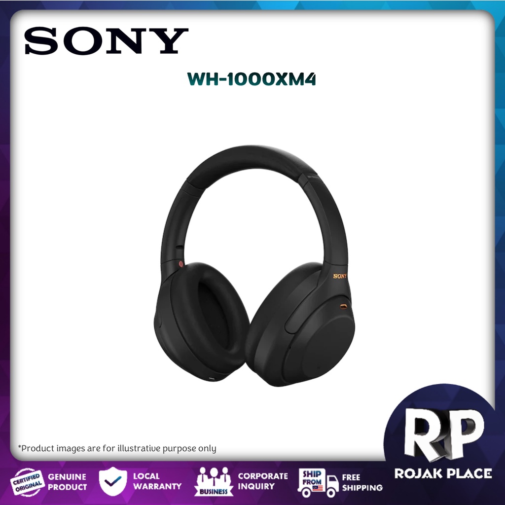 SONY WH 1000XM4 Wireless Bluetooth Noise Cancelling Headphone NC Optimizer Adaptive Sound Control Noise Cancellation XM4 Shopee Malaysia