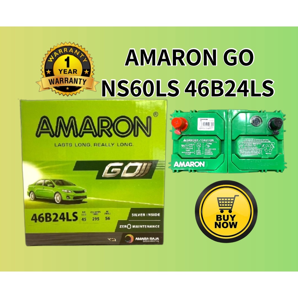 Amaron Battery NS60LS NS60 Car Battery Bateri NS60LS 46B24LS Bateri ...