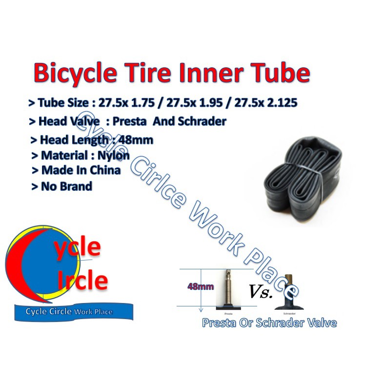 27.5 x deals 1.95 inner tube