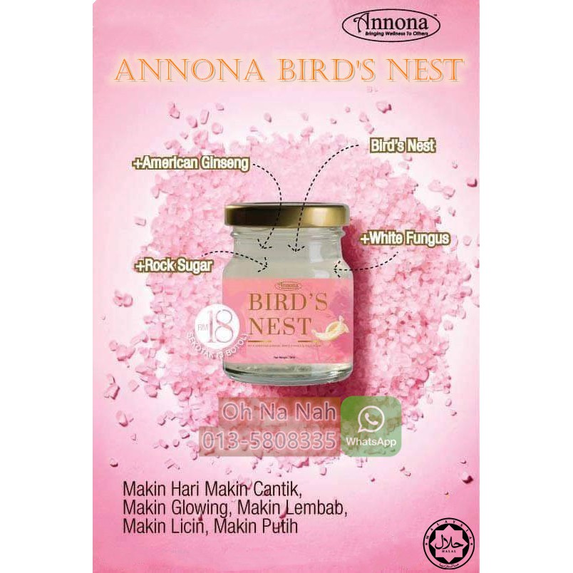 ANNONA BIRD’S NEST by Annona 70ML (1 Set 3 Botol) Shopee Malaysia