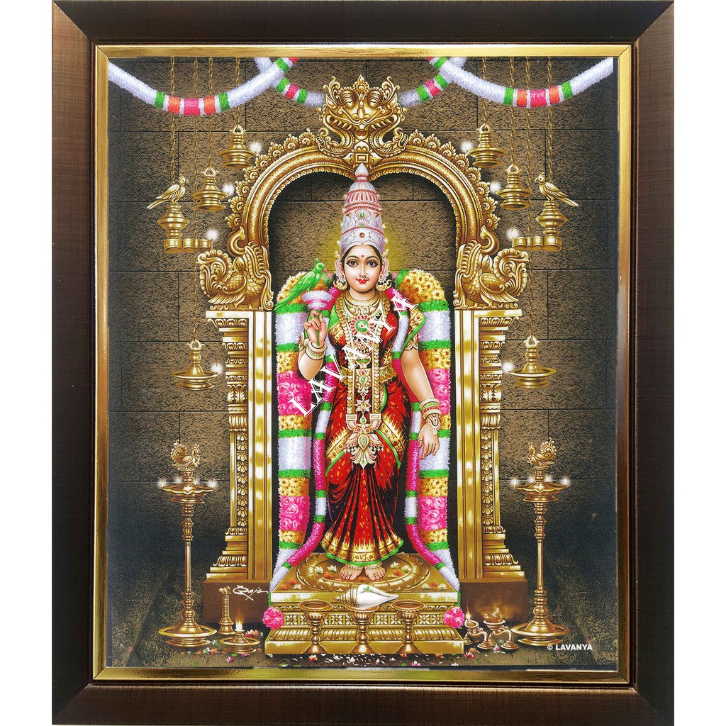 Meenakshi Red Digital Photo with Lamination and Frame (L260A) | Shopee ...