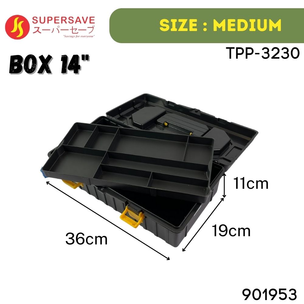 SUPERSAVE ToolBox Plastic Tool Box Set Spanar Box Plastic Storage Toll ...