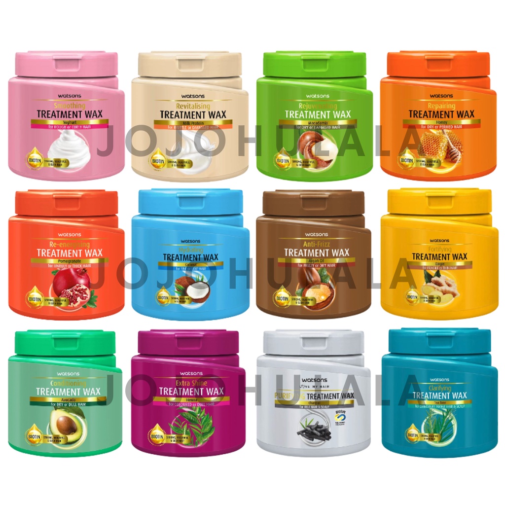 Watsons Shampoo Treatment Wax Conditioner 500ml Honey Yoghurt Tea Tree