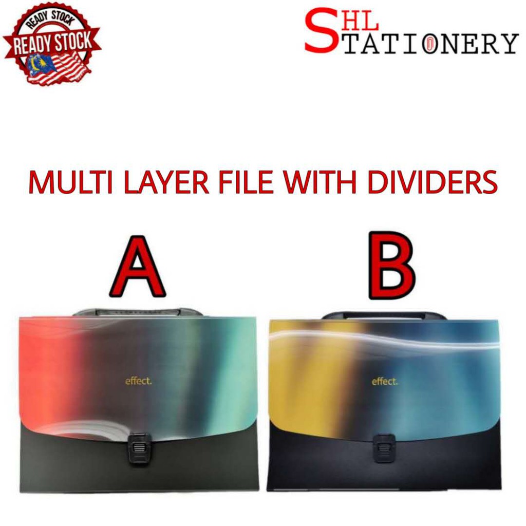 ZESTAR A4 Multi Layer File with Dividers to Categorize Paper Holder ...