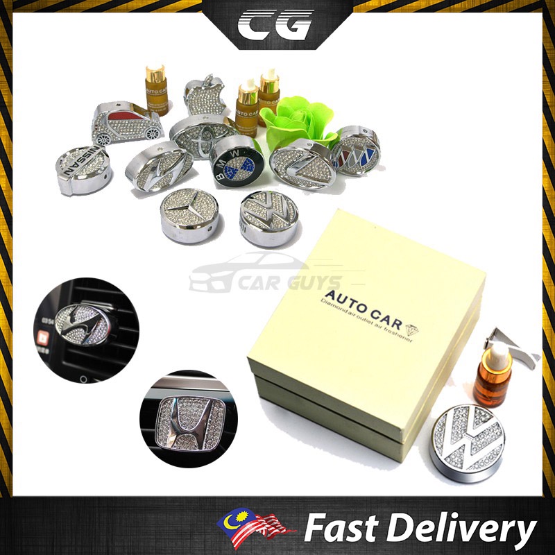 CarGuys Car Logo Diamond Air Freshener Perfume Shopee Malaysia