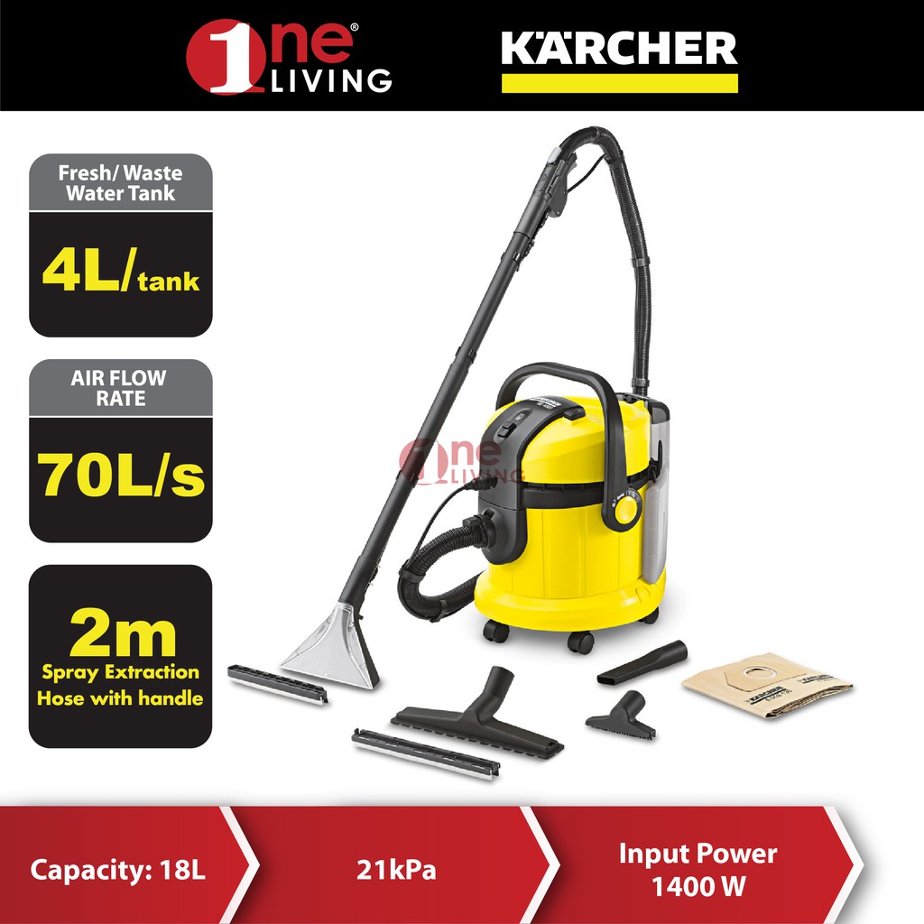 Kärcher SE 4001 Corded Spray extraction carpet cleaner, 4L