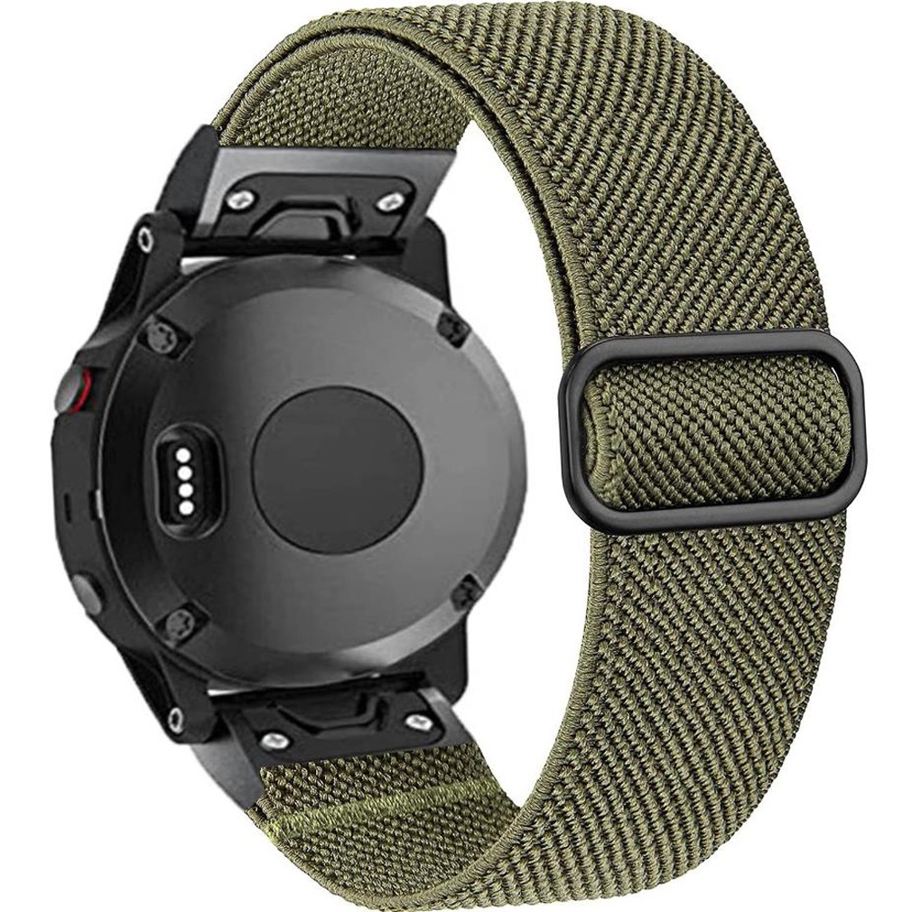 Para Garmin Fenix 7x / Fenix 3 / 3 Hr Nylon Watch Band Smart Bracelet 26mm  Correa ajustable con hebilla