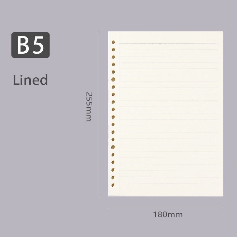 Letit Loose Leaf Notebook A4/B5/A5 Note Books DIY Books Refill Page