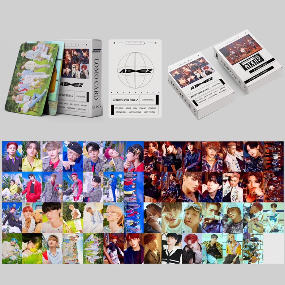 Kpop Ateez Photocards 54Pcs Ateez ZERO