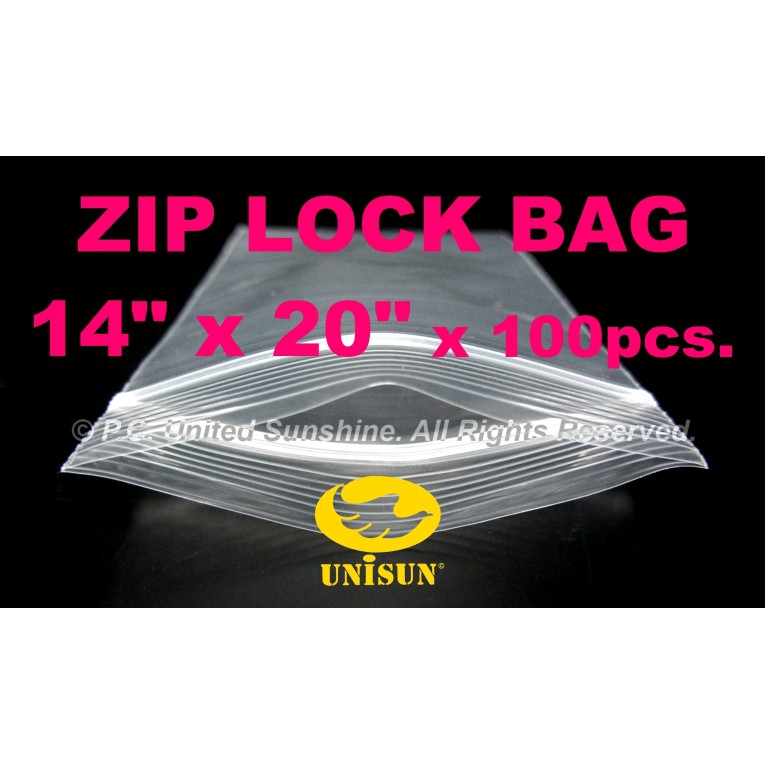 Large ZIP LOCK BAG Sizes Large 14 x 20 Resealable Plastic Bags 100pcs Local High Quality Special PROMO Shopee Malaysia