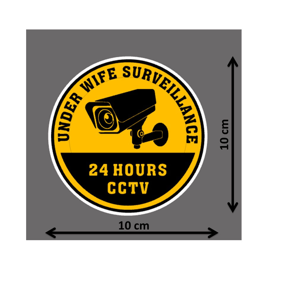 CCTV Sticker for Vehicles | Sticker Motor Kereta | Under Wife ...
