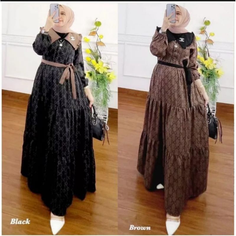 Gamis PRICIA / GAMIS DRESS BUSUI / GAMIS LUXURY ELEGANT | Shopee Malaysia