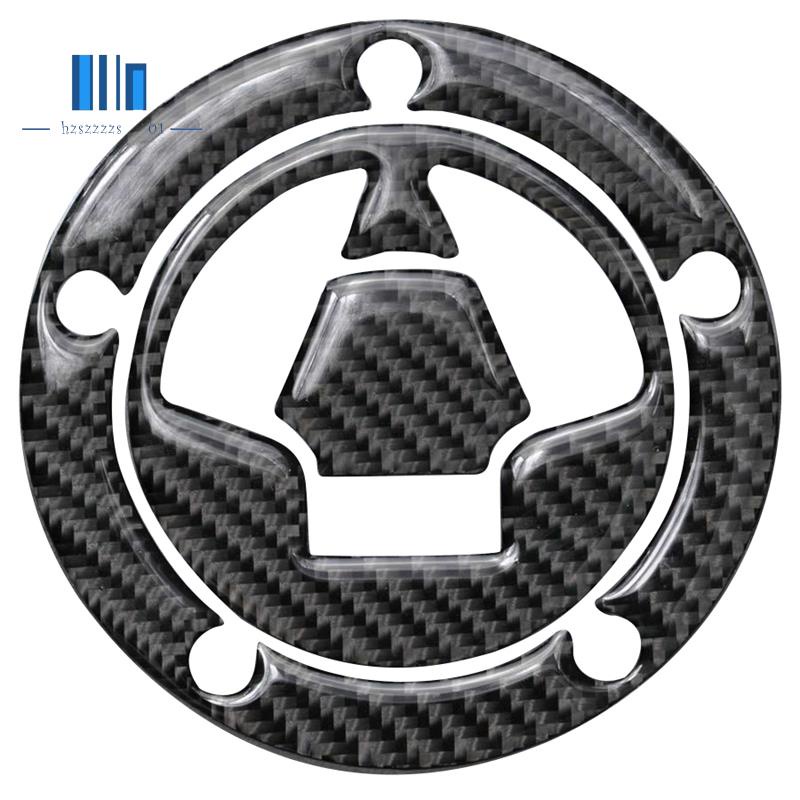 Carbon Fiber Fuel Gas Oil Cap Tank Pad Tankpad Protector Sticker for