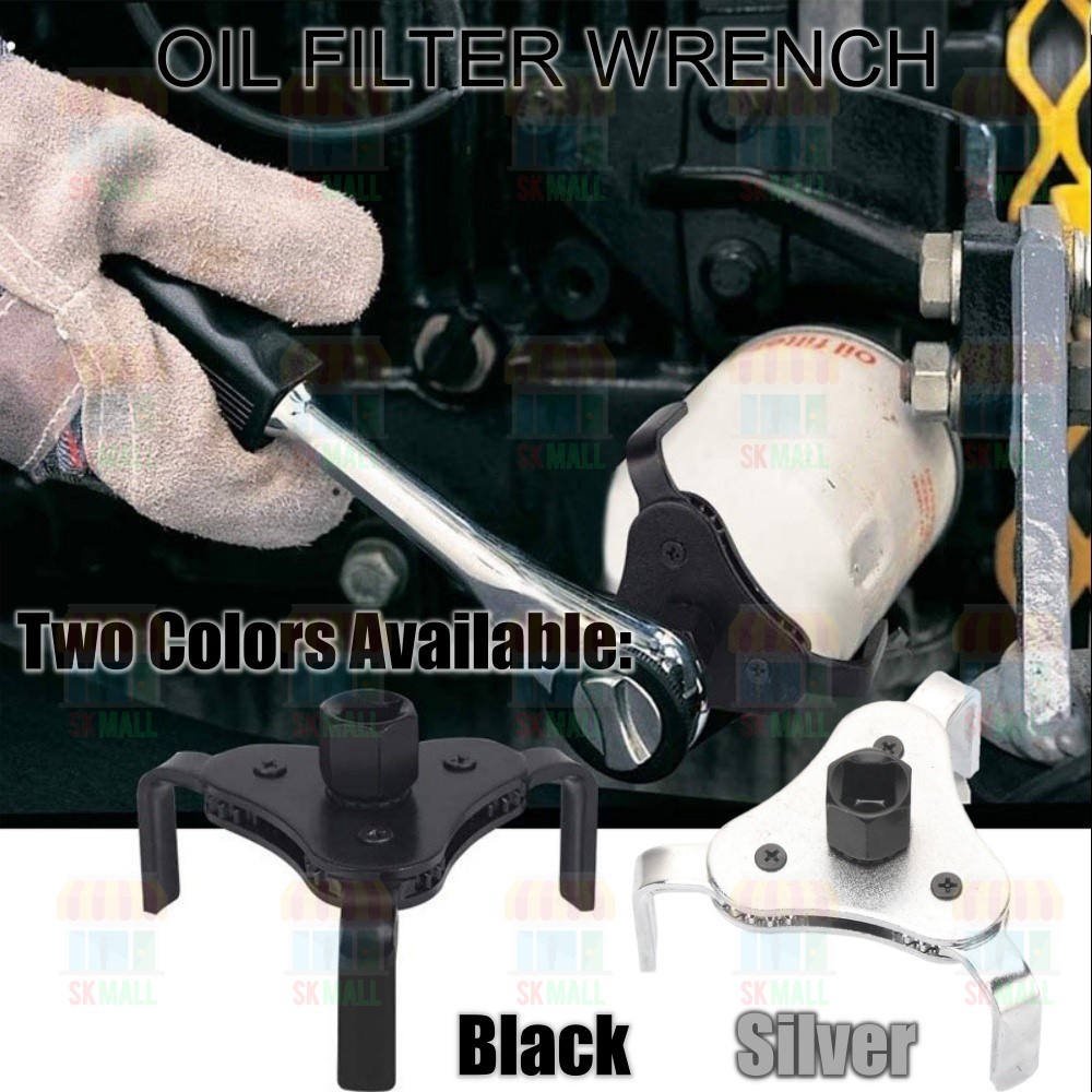 Oil Filter Wrench Tool w 3 Jaw Remover Tool for Cars Trucks Shopee