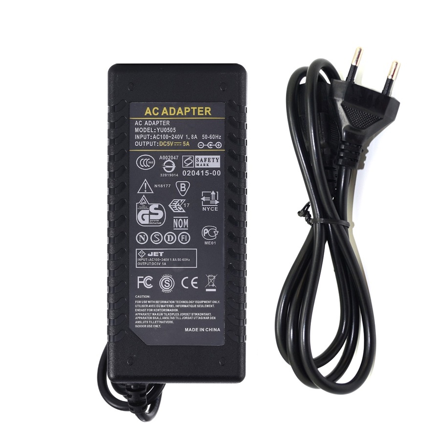 LED Power Supply Adapter DC AC 5V 5A For led strip lamp lighting led ...
