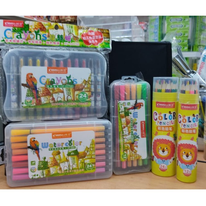 CHANGLI STATIONERY COLOUR PENCIL (HP6689)/WATER COLOUR (HP6683)/CRAYON ...