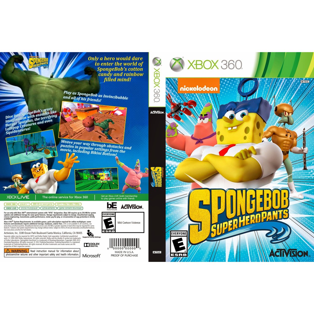 Spongebob heropants xbox deals one