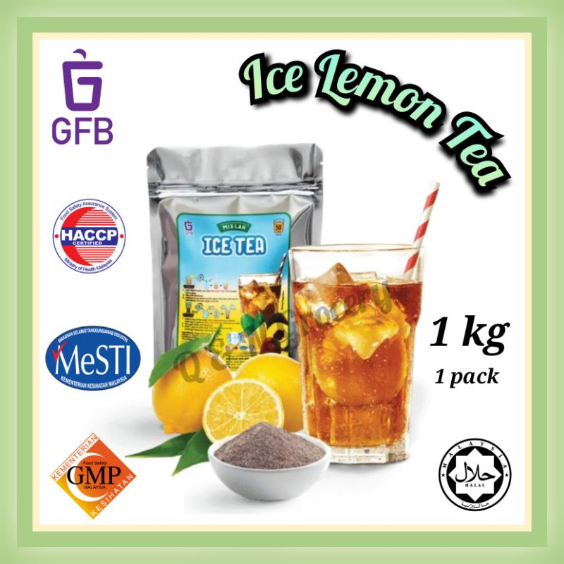GFB MixLah Ice Lemon Tea Powder 1kg Shopee Malaysia