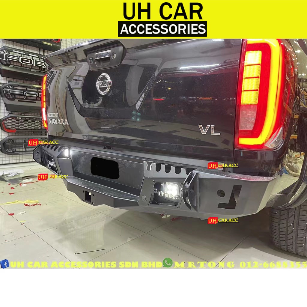 Nissan Navara Np300 Pro4x Force Op Steel Rear Bumper Bull Bar Shopee Malaysia