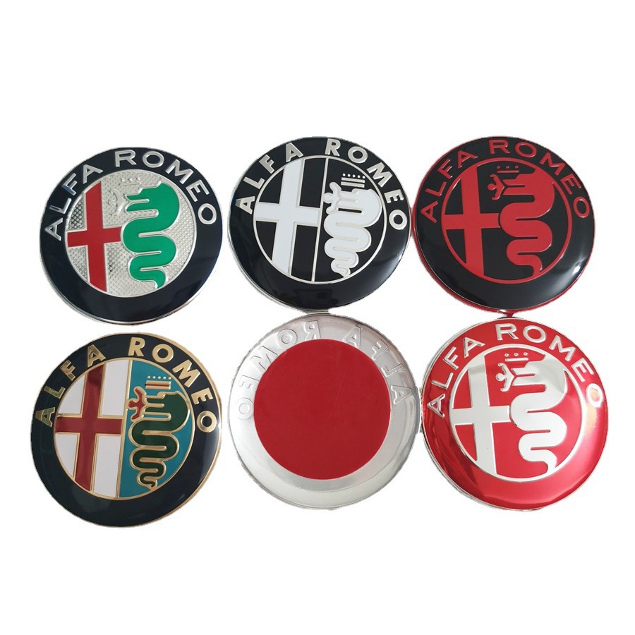 [Ready Stock] 74MM Alfa Romeo Emblem Badge Car Front Rear Logo Sticker ...