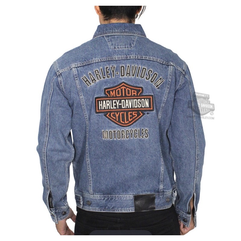 DENIM JACKET HARLEY DAVIDSON MOTORCLOTHES JACKET AUTHENTICS size M ...