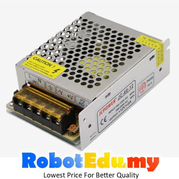 [PSU] AC to DC 60W 12V 5A CCTV Alarm LED Strip CNC Machine Switching Power Supply Adapter Transformer JC-00-12 S-60-12