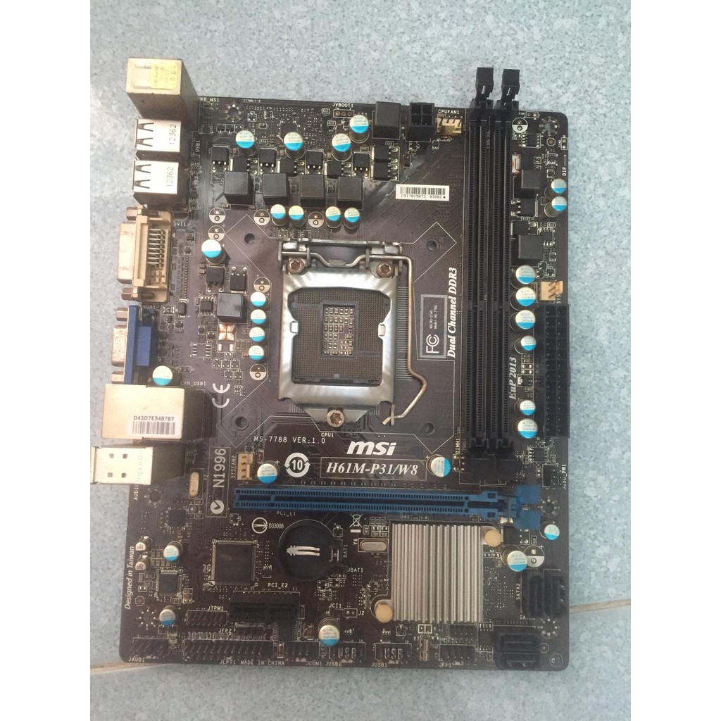 Main h61 msi socket 1155 old original H61m-p31(G3) | Shopee Malaysia