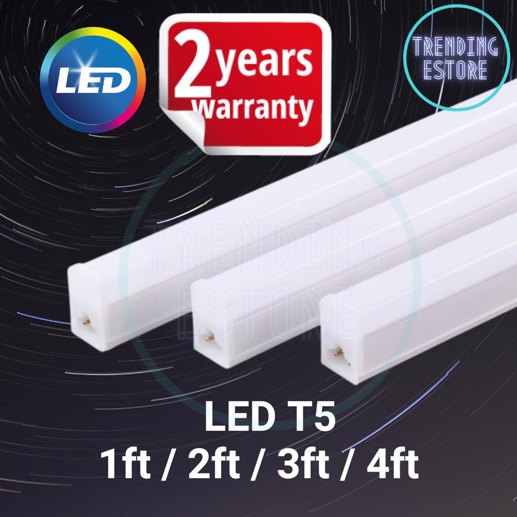 [2 Years Warranty] LED T5 Tube Light Lamp Bulb Complete Set Light Drop ...