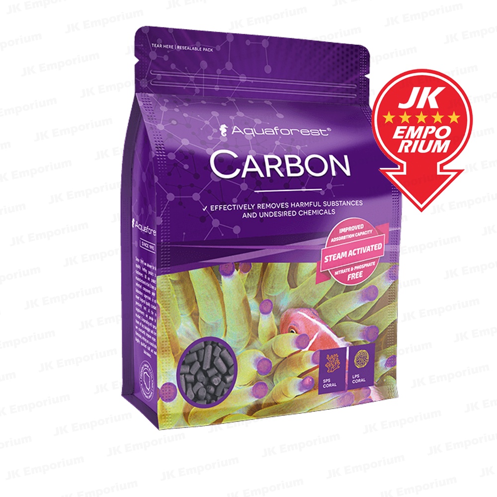 Aquaforest AF Carbon 1000ml Saltwater Aquarium Filter Media Removes