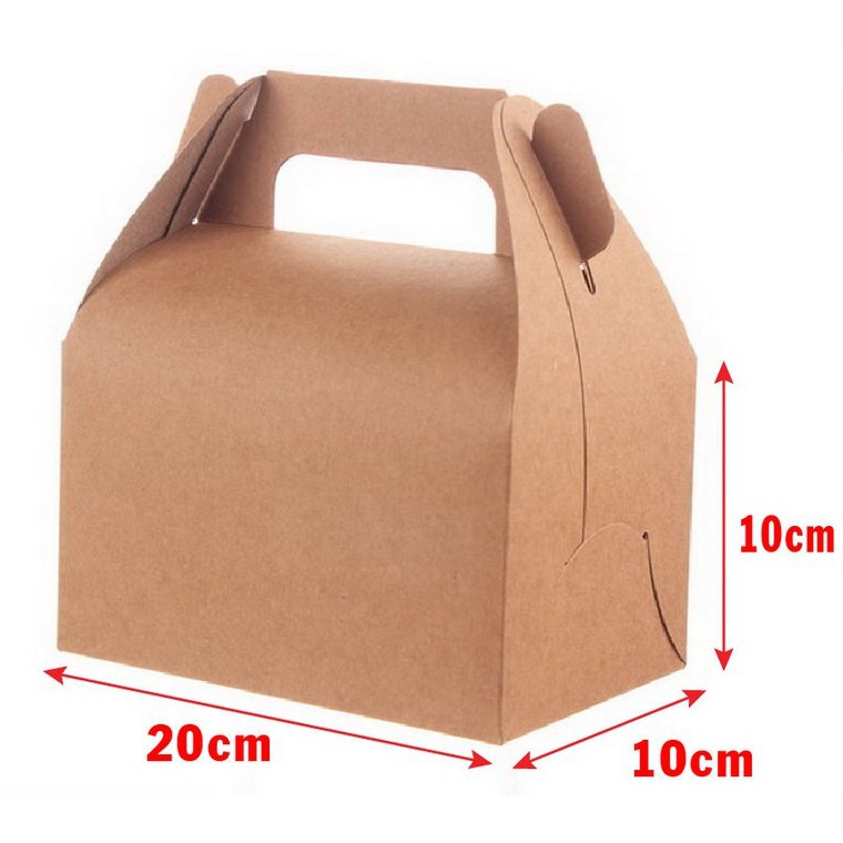 50 kraft paper boxes for fried chicken with handles 20x10x10cm 50 ...