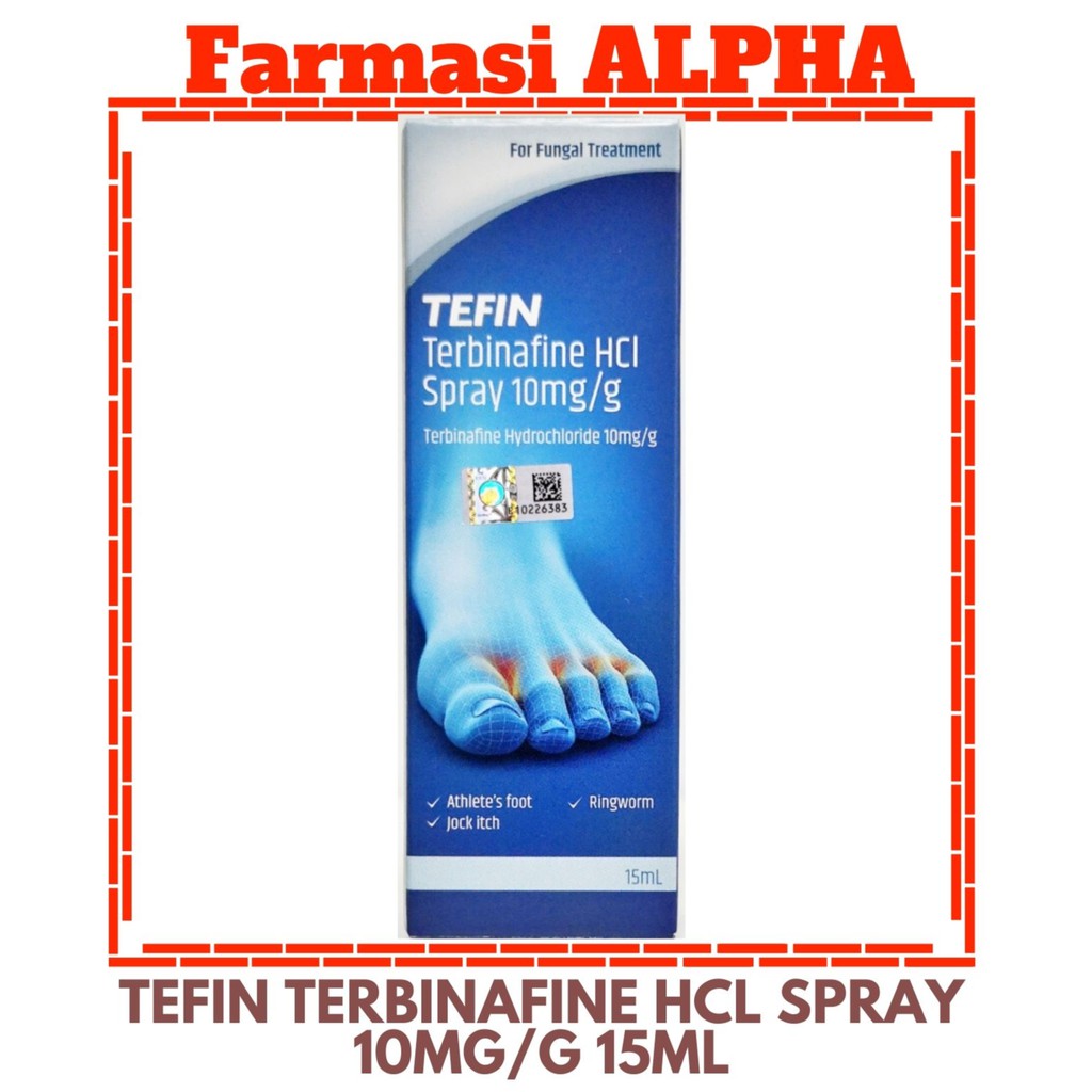 Tefin Terbinafine Hcl Spray 10mgg 15ml Shopee Malaysia