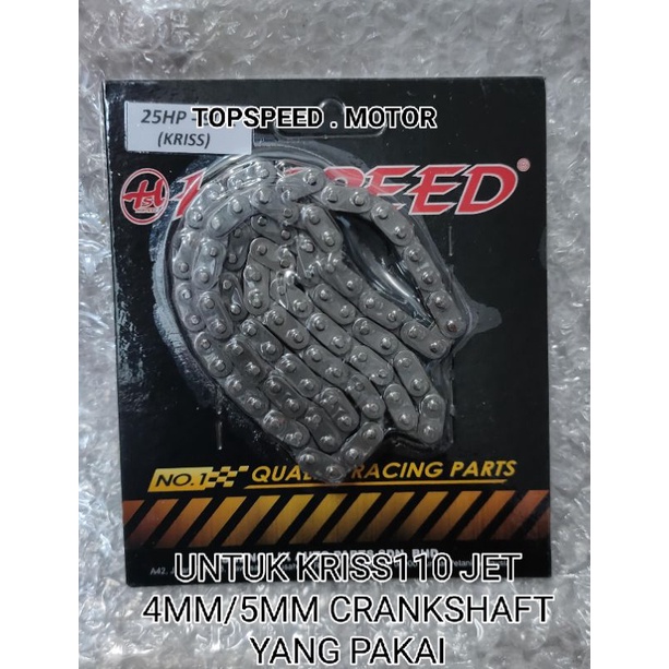KRISS110 JET ROD 4MM 5MM RACING TIMING CHAIN 90L | Shopee Malaysia