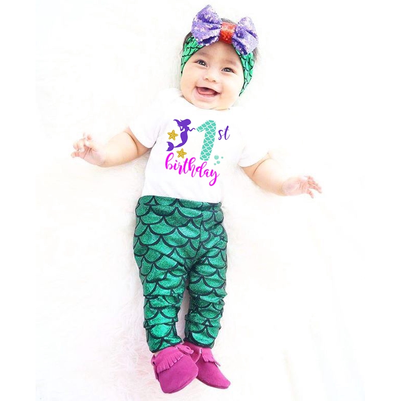 Mermaid 1st outlet birthday shirt