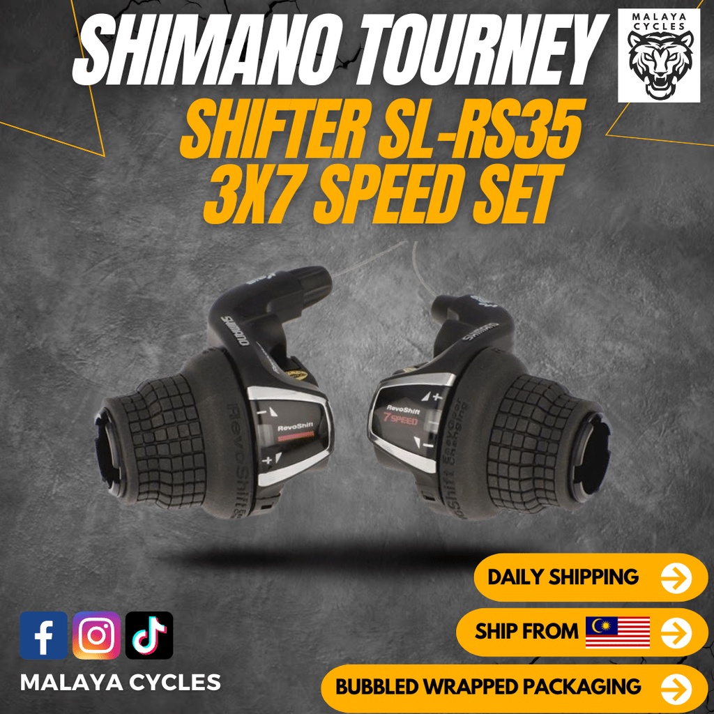 SHIMANO TOURNEY SHIFTER SL RS35 3x7 SPEED SET Shopee Malaysia