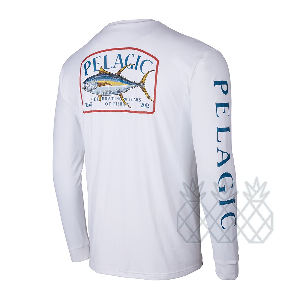 PELAGIC Fishing T Shirts for Men Summer UV Sun Protection Long Sleeve