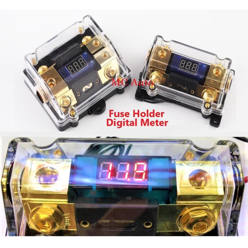Power Amplifier Digital Fuse Holder With Meter Power Amp Fuse Fius