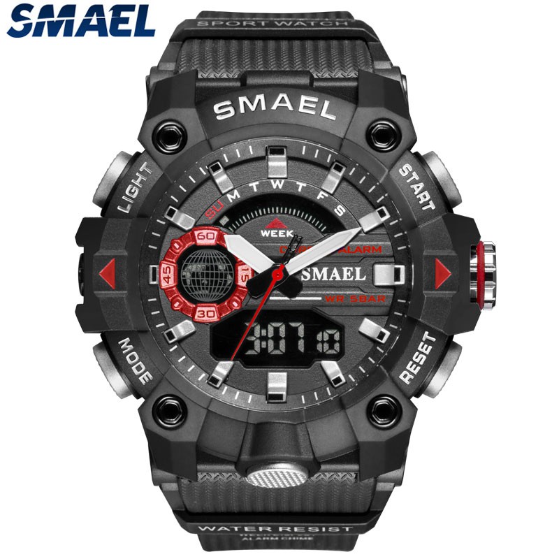 SMAEL Outdoor Men s Watches Original Top Brand Luxury Fashion Digital Military Casual Men Watch Waterproof Quartz 8040 Shopee Malaysia