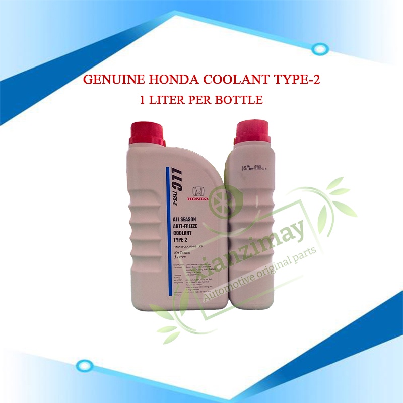 GENUINE HONDA COOLANT TYPE2 (X2)1 botol 1liter Shopee Malaysia