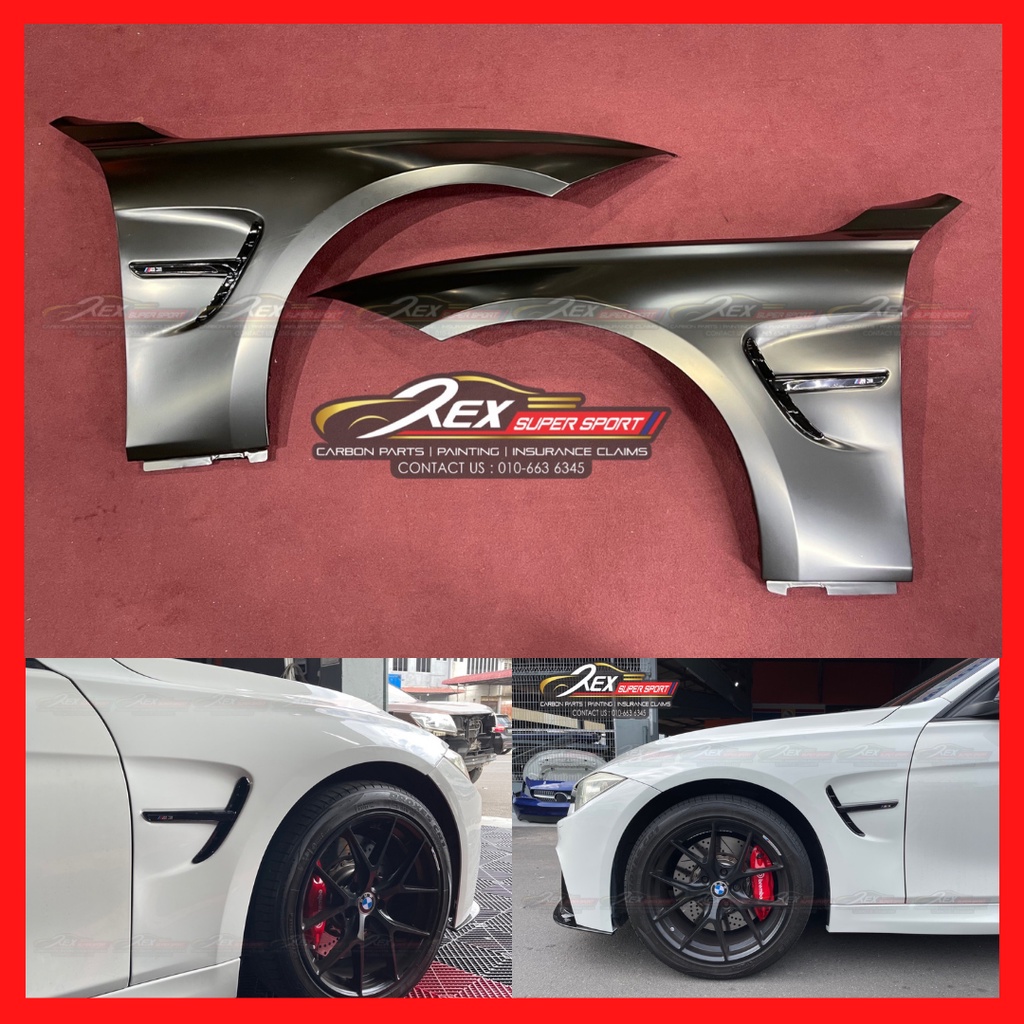 BMW F30 Upgrade M3 Sport Fender Tepi F80 3 series 330e 320i 316i