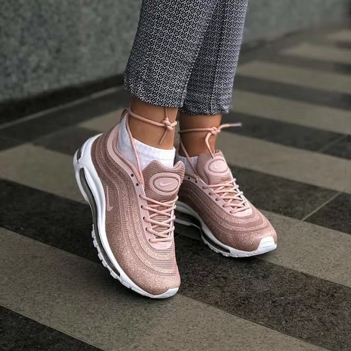 Nike 97 glitter pink best sale